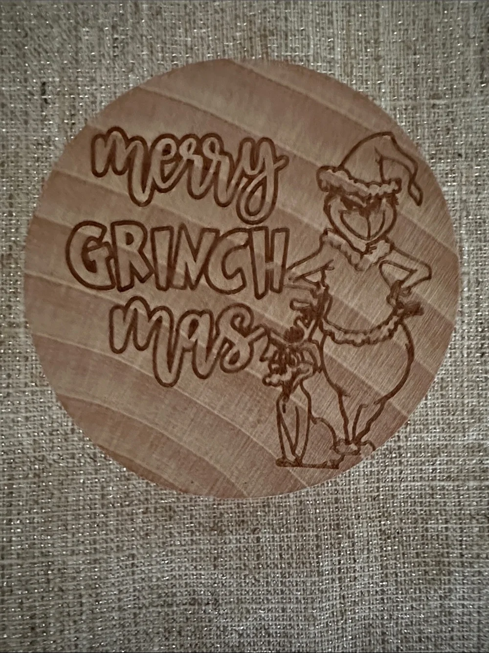 Christmas Grinch Wooden Magnetic Bottle Opener Set of 3 Like New